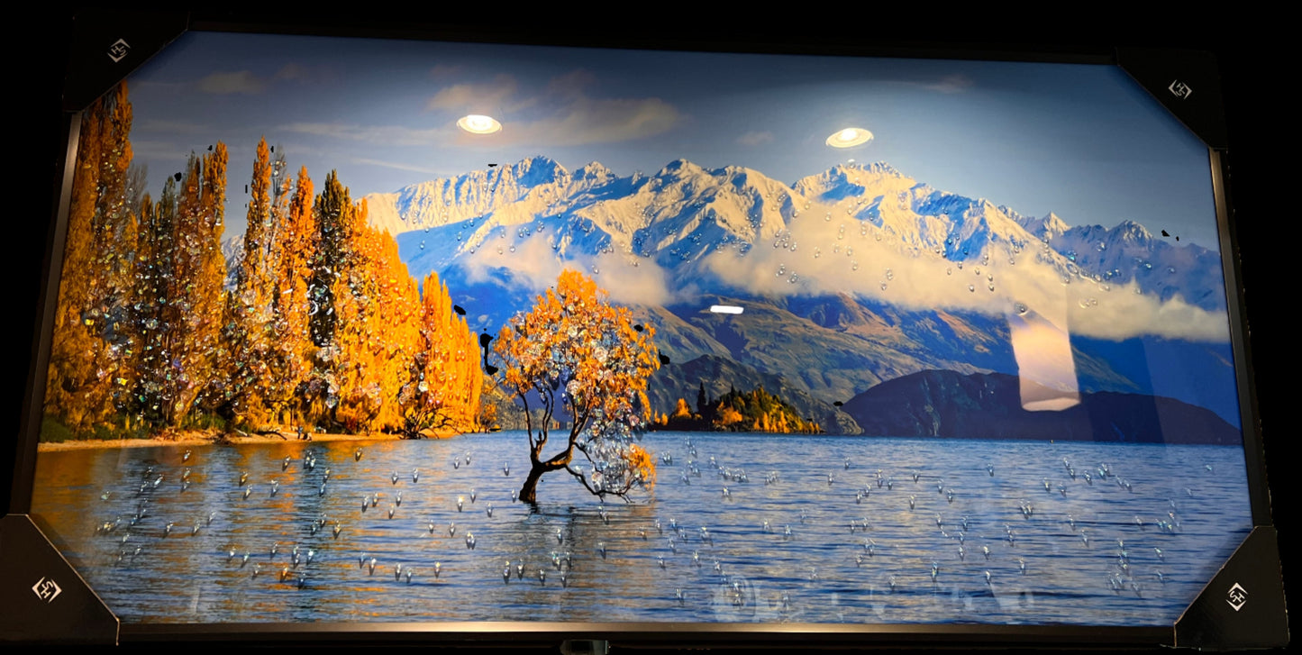 Resin picture wall art Lake Wanaka, New Zealand Scenery; home decor; interior