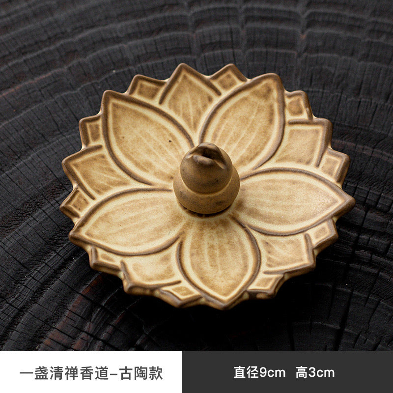 Lotus flower incense burner